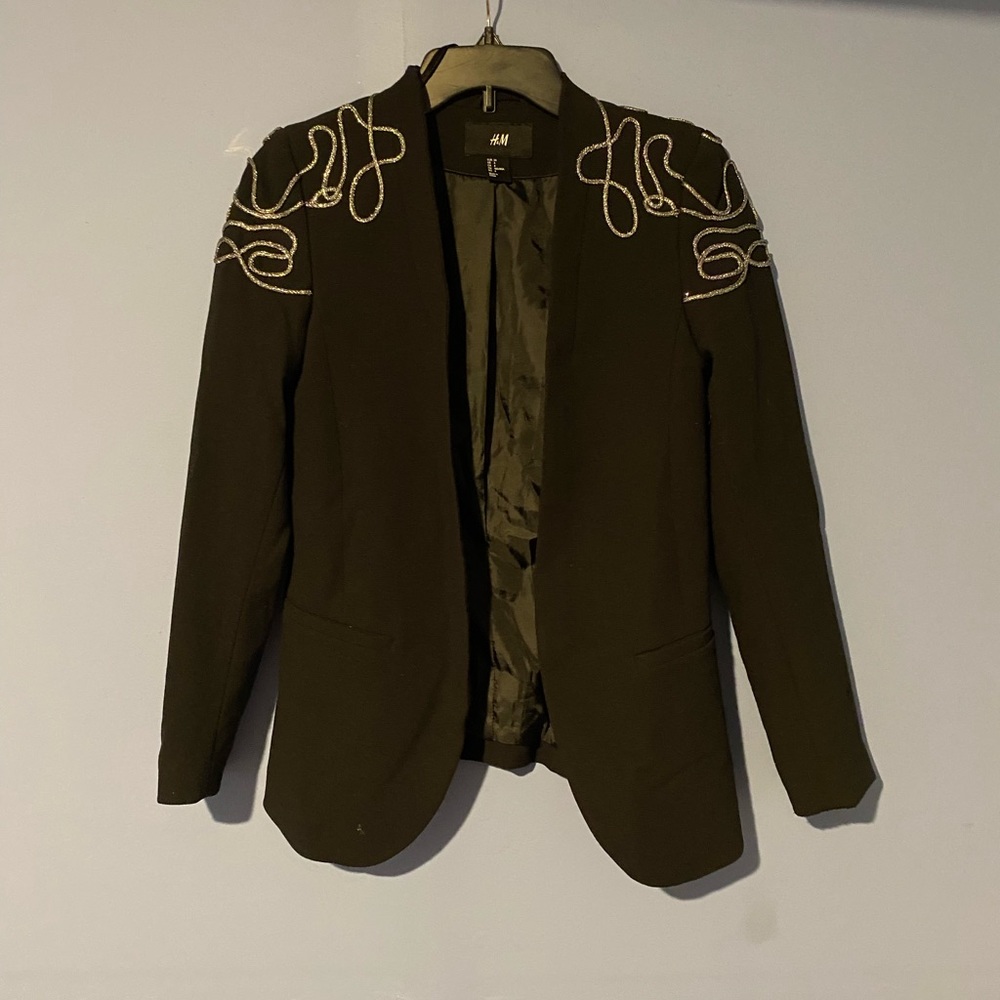 H&M Blazer|Size:4|Color:Black